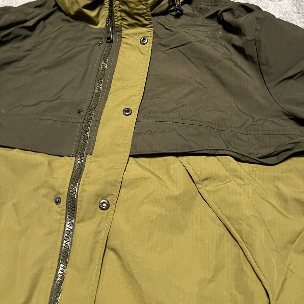 Levis Ripstop Jacket Mens XXL Green Nylon Hooded Coat Outdoor - Picture 2 of 9